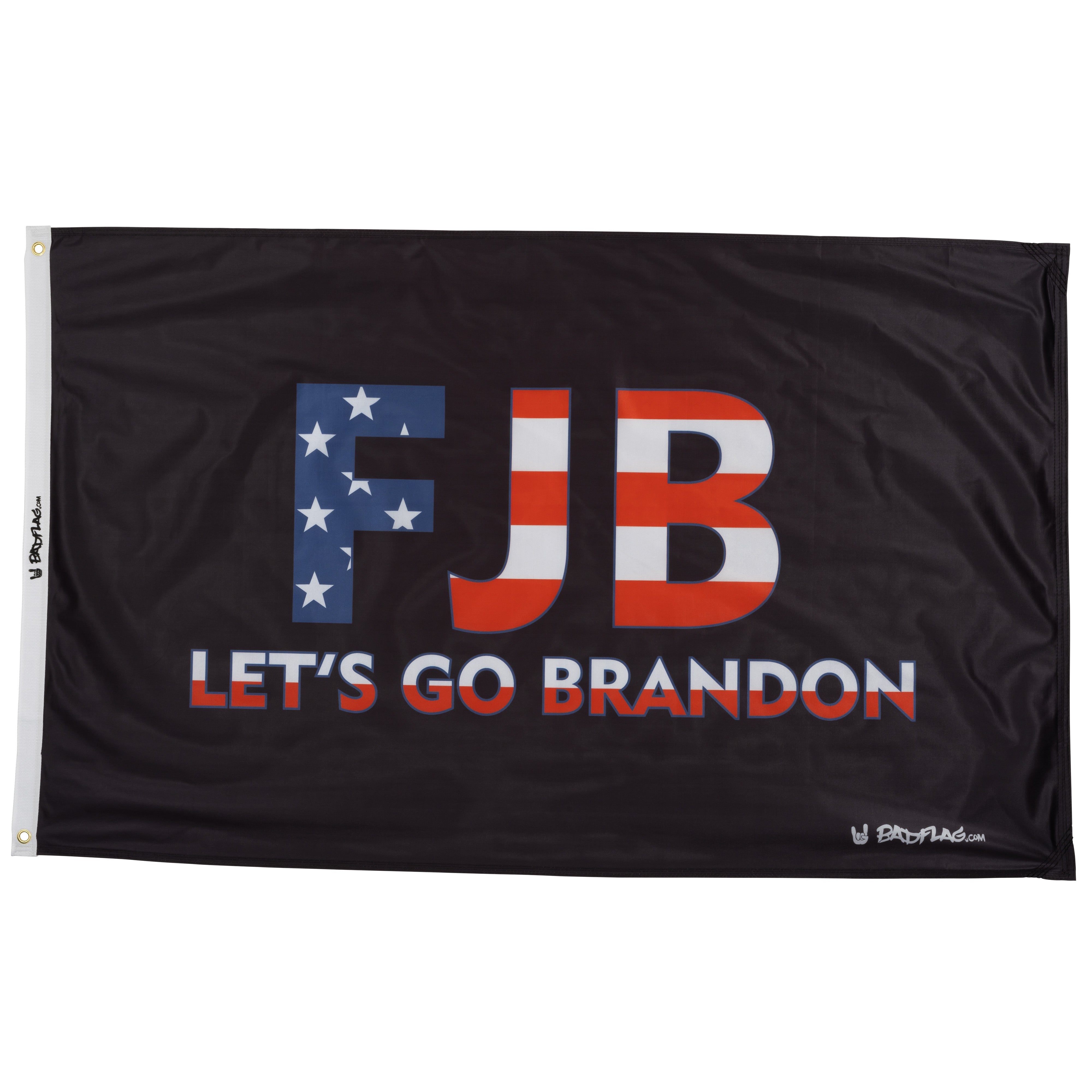 Photo of Black Let's Go Brandon FJB Flag by Bad Flag Store - Premium Flags for UTVs / Side by Sides