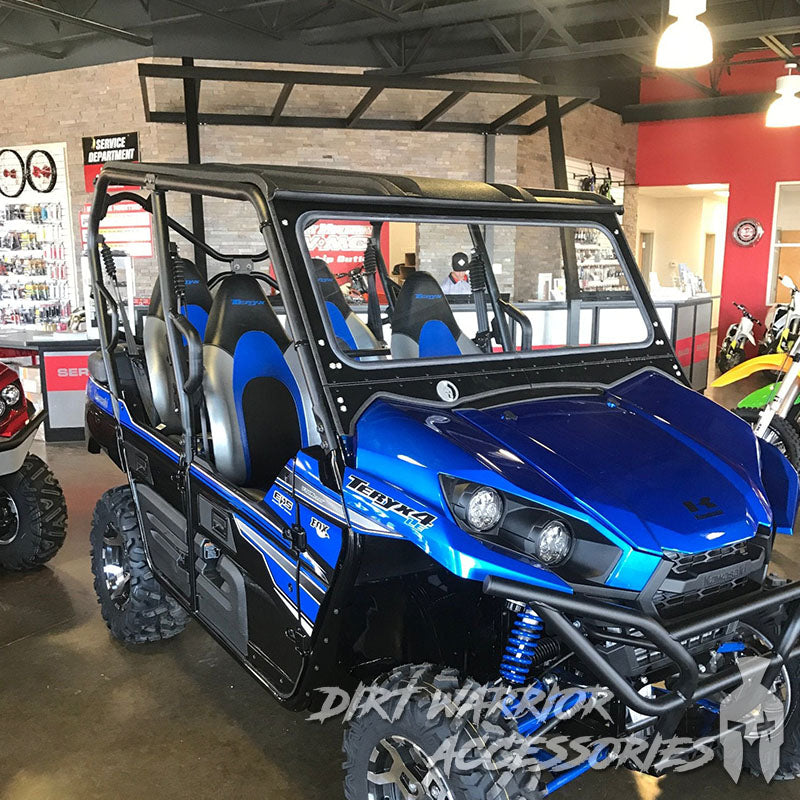 Photo of Dirt Warrior Accessories - Kawasaki TERYX 800 Front Windshield 2016+ by Dirt Warrior Accessories - Premium WINDSHIELD for UTVs / Side by Sides
