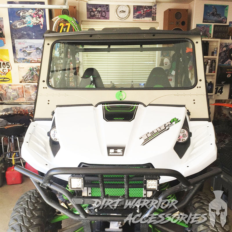 Dirt Warrior Accessories - Kawasaki Teryx Front Windshield 2012-15