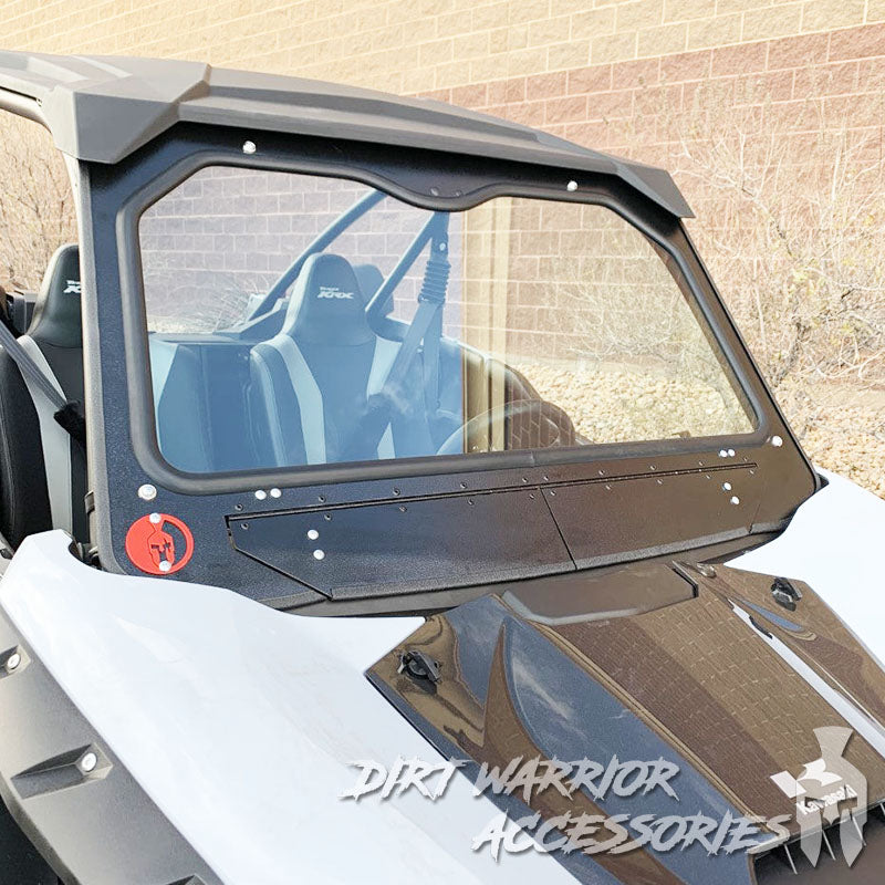 Photo of Dirt Warrior Accessories - Kawasaki Teryx KRX 1000 Front Windshield 2020+ by Dirt Warrior Accessories - Premium WINDSHIELD for UTVs / Side by Sides