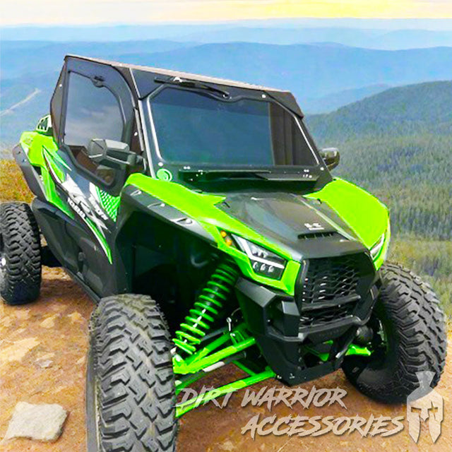 Photo of Dirt Warrior Accessories - Kawasaki Teryx KRX 1000 2-Seat Cab Enclosure "THE VAULT" Upper Side Doors & Panels (Patent Pending) by Dirt Warrior Accessories - Premium Cab Enclosures for UTVs / Side by Sides