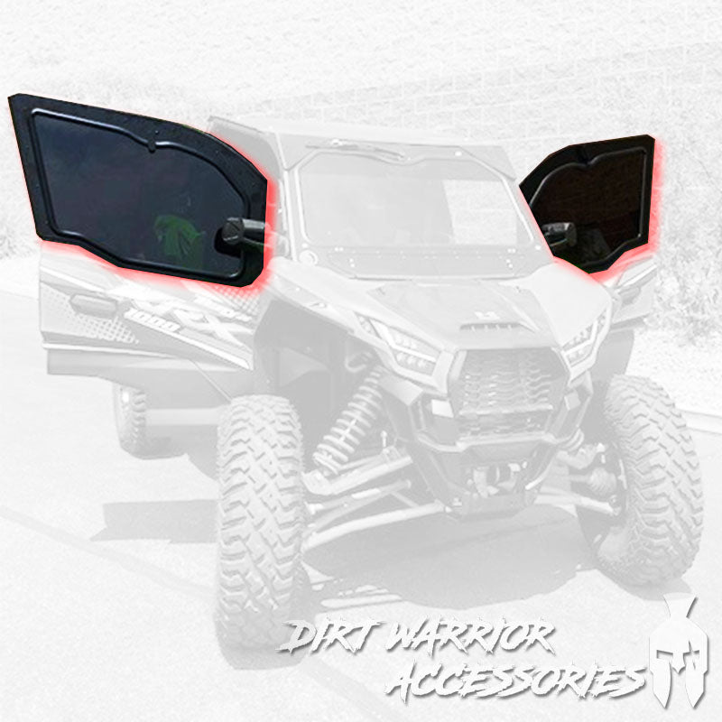 Photo of Dirt Warrior Accessories - Kawasaki Teryx KRX 1000 2-Seat Cab Enclosure "THE VAULT" Upper Side Doors & Panels (Patent Pending) by Dirt Warrior Accessories - Premium Cab Enclosures for UTVs / Side by Sides