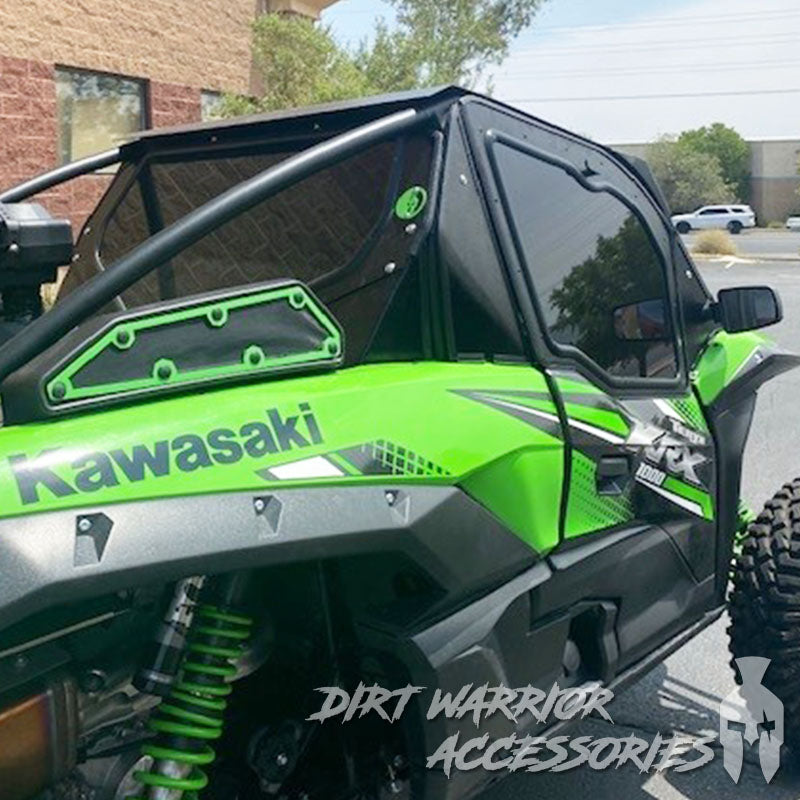 Photo of Dirt Warrior Accessories - Kawasaki Teryx KRX 1000 2-Seat Cab Enclosure "THE VAULT" Upper Side Doors & Panels (Patent Pending) by Dirt Warrior Accessories - Premium Cab Enclosures for UTVs / Side by Sides