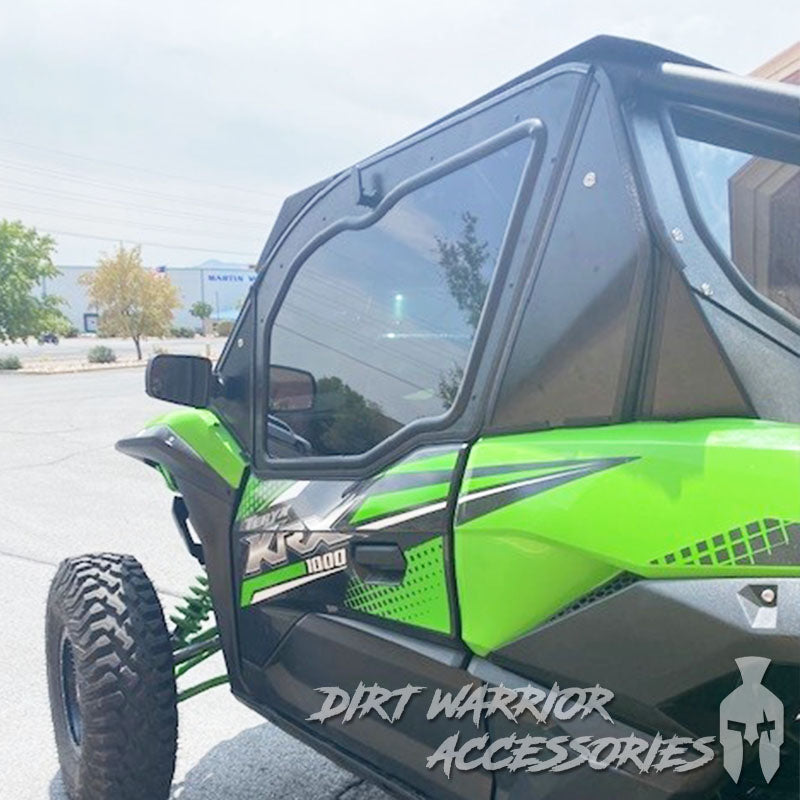 Photo of Dirt Warrior Accessories - Kawasaki Teryx KRX 1000 2-Seat Cab Enclosure "THE VAULT" Upper Side Doors & Panels (Patent Pending) by Dirt Warrior Accessories - Premium Cab Enclosures for UTVs / Side by Sides