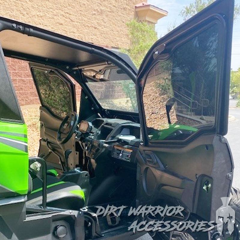 Photo of Dirt Warrior Accessories - Kawasaki Teryx KRX 1000 2-Seat Cab Enclosure "THE VAULT" Upper Side Doors & Panels (Patent Pending) by Dirt Warrior Accessories - Premium Cab Enclosures for UTVs / Side by Sides