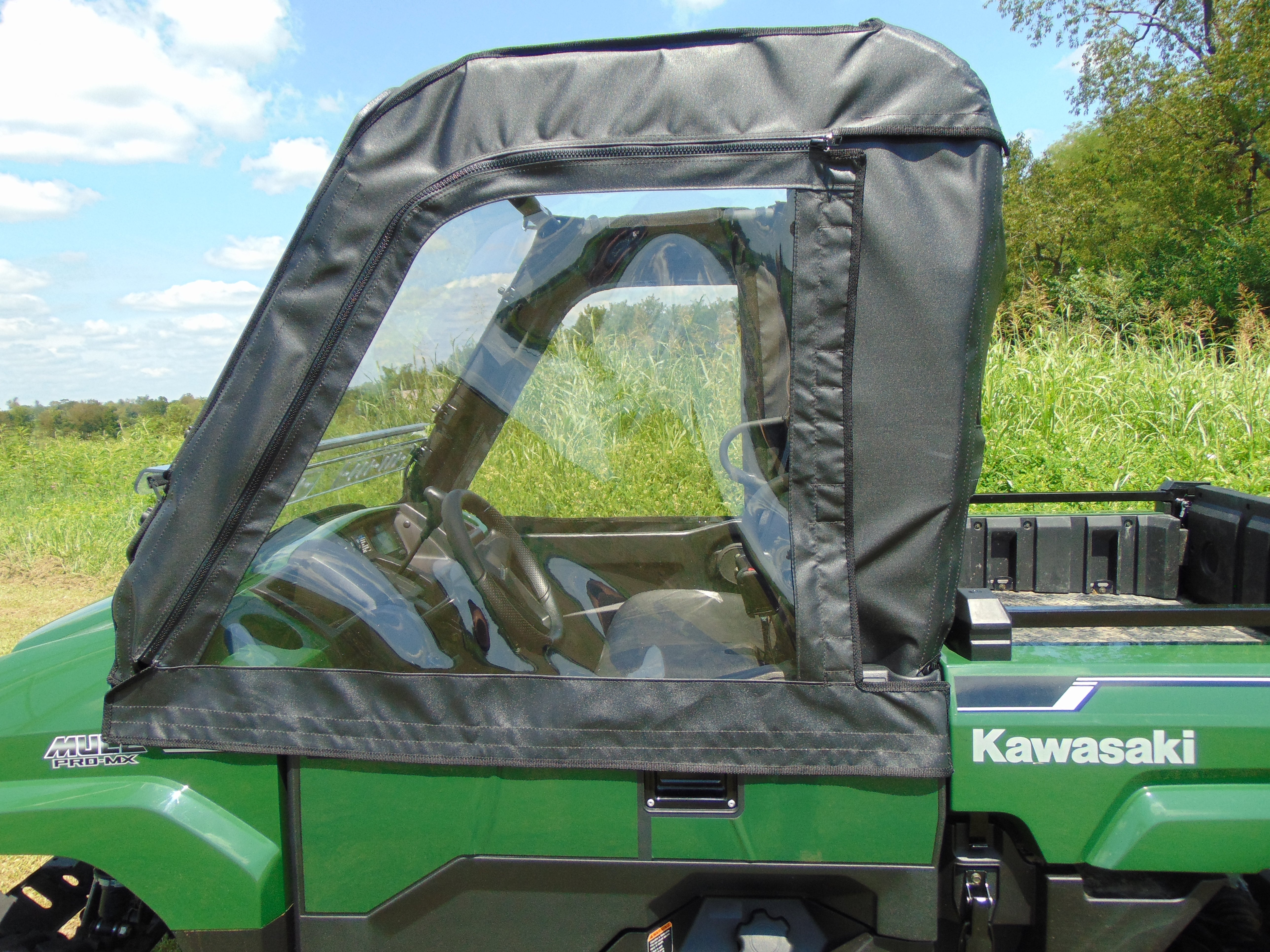 Photo of Kawasaki Pro-MX - Full Cab Enclosure for Hard Windshield by 3 Star UTV - Premium Enclosures for UTVs / Side by Sides
