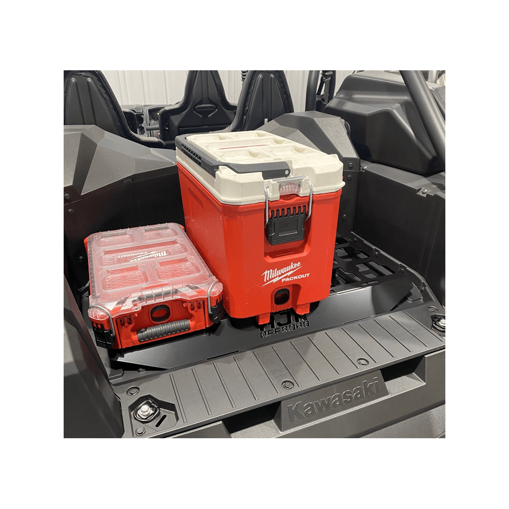 Photo of Kawasaki KRX Packout Mount 1.5 by AJK Offroad - Premium Storage for UTVs / Side by Sides