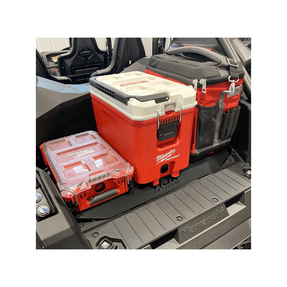 Photo of Kawasaki KRX Packout Mount 1.5 by AJK Offroad - Premium Storage for UTVs / Side by Sides