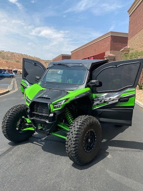 Photo of KAWASAKI Teryx KRX 1000 2-SEAT Cab Enclosure "THE VAULT" Upper Side Doors & Panels (Patent Pending) by Dirt Warrior Accessories - Premium VAULT for UTVs / Side by Sides