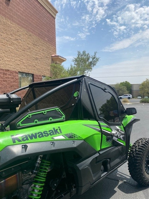 Photo of KAWASAKI Teryx KRX 1000 2-SEAT Cab Enclosure "THE VAULT" Upper Side Doors & Panels (Patent Pending) by Dirt Warrior Accessories - Premium VAULT for UTVs / Side by Sides