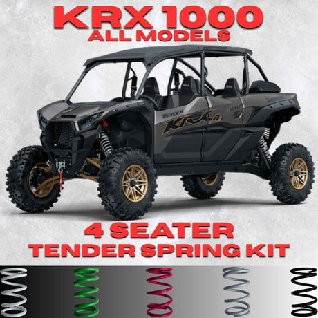 AllThingz UTV Kawasaki KRX 1000 4 Seater Tender Spring Kit - 2-3" Lift + 80% Better Ride