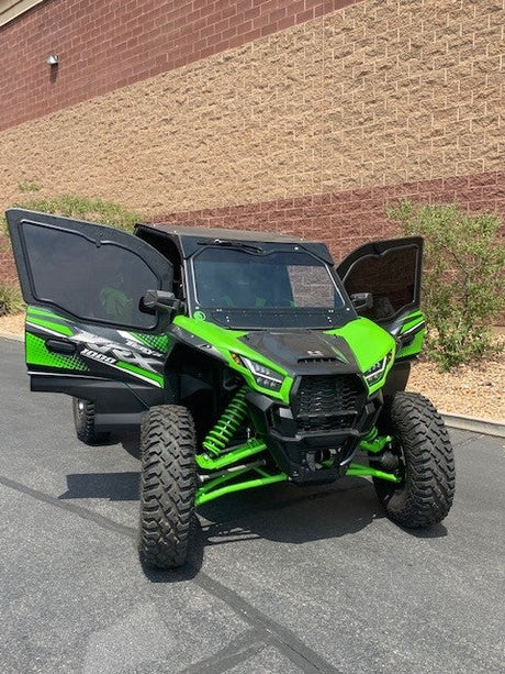 Photo of KAWASAKI Teryx KRX 1000 2-SEAT Cab Enclosure "THE VAULT" Upper Side Doors & Panels (Patent Pending) by Dirt Warrior Accessories - Premium VAULT for UTVs / Side by Sides