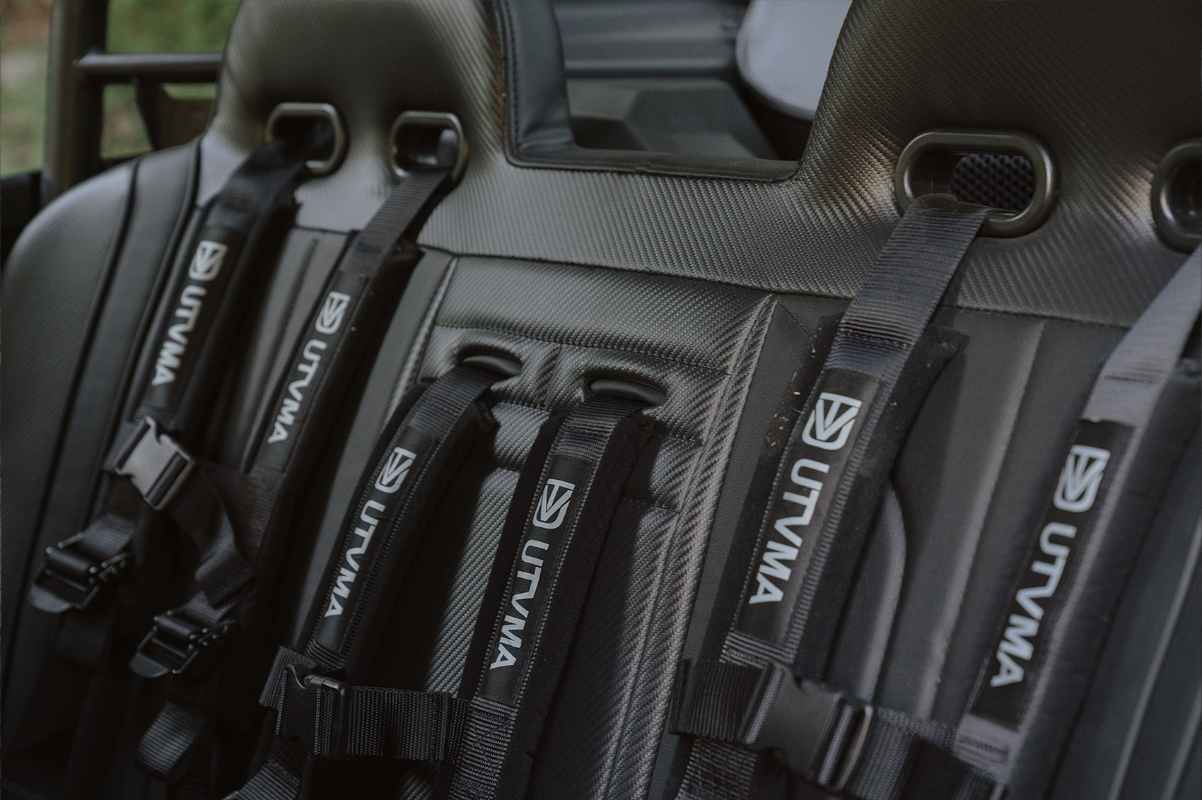 Photo of KRX 4 Rear Bench Seat (2023-2025) W Harnesses by UTV Mountain Accessories - Premium Bench Seat for UTVs / Side by Sides