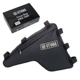 Kawasaki KRX trail rack and truss bag in black vinyl