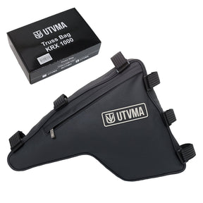 Kawasaki KRX trail rack and truss bag in black vinyl