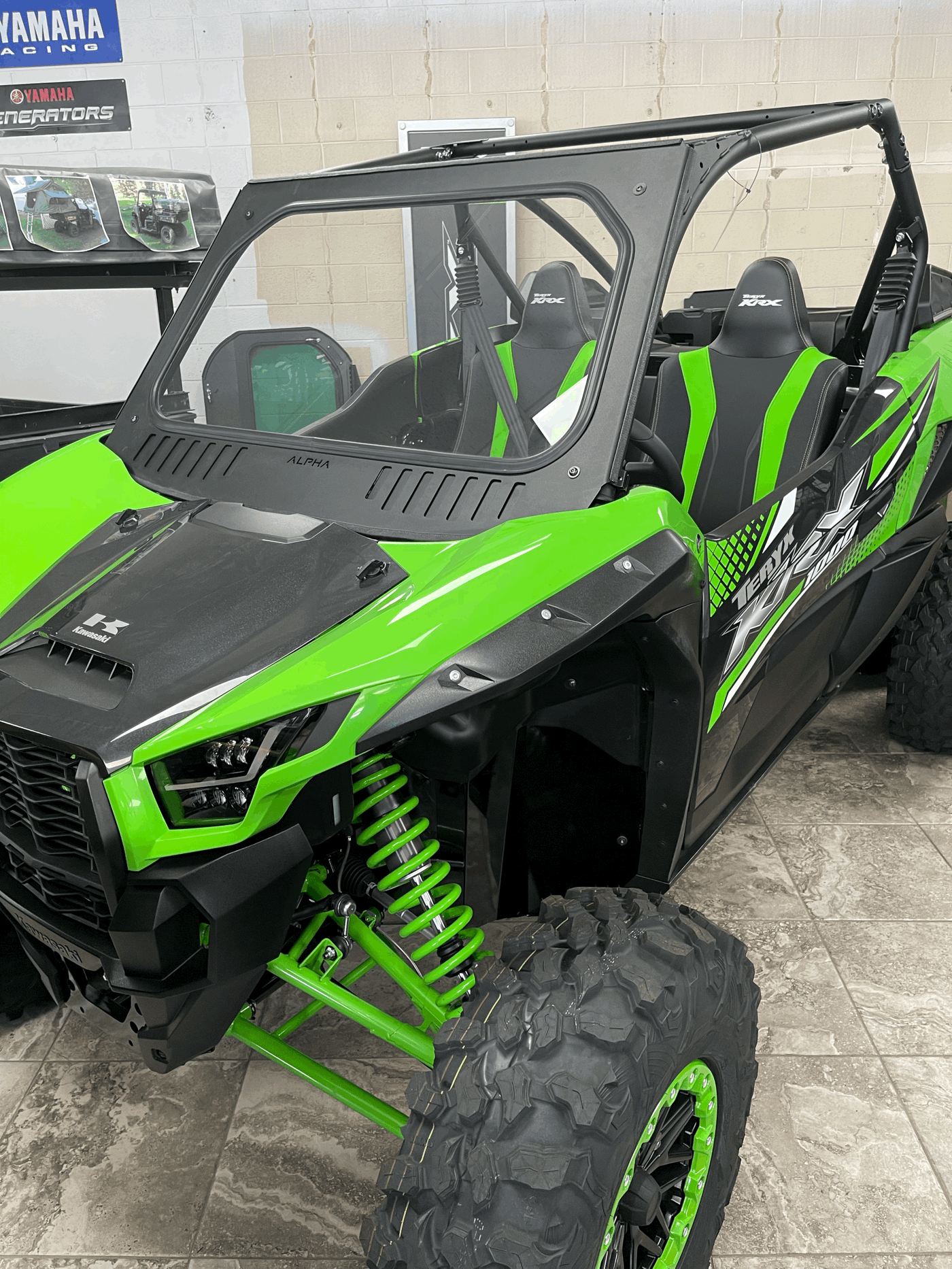 Photo of Kawasaki KRX Windshield by Alpha Windshields - Premium Windshields for UTVs / Side by Sides
