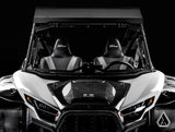 2020+ Kawasaki Teryx KRX 1000 Flip Windshield front view with windshield closed — Assault Industries