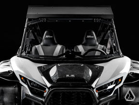 2020+ Kawasaki Teryx KRX 1000 Flip Windshield front view with windshield closed — Assault Industries