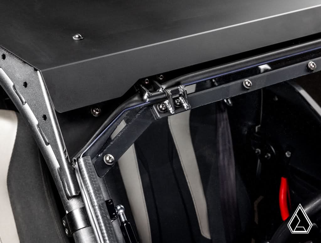 2020+ Kawasaki Teryx KRX 1000 Flip Windshield upper clamp detail — Assault Industries