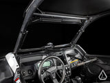 2020+ Kawasaki Teryx KRX 1000 Flip Windshield driver view with windshield open — Assault Industries