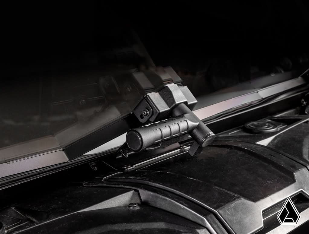 2020+ Kawasaki Teryx KRX 1000 Flip Windshield lower latch closed — Assault Industries