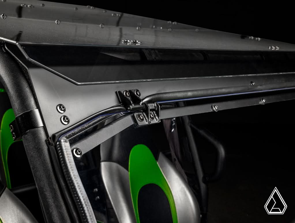 2016+ Kawasaki Teryx / Teryx S Flip Windshield upper clamp detail — Assault Industries