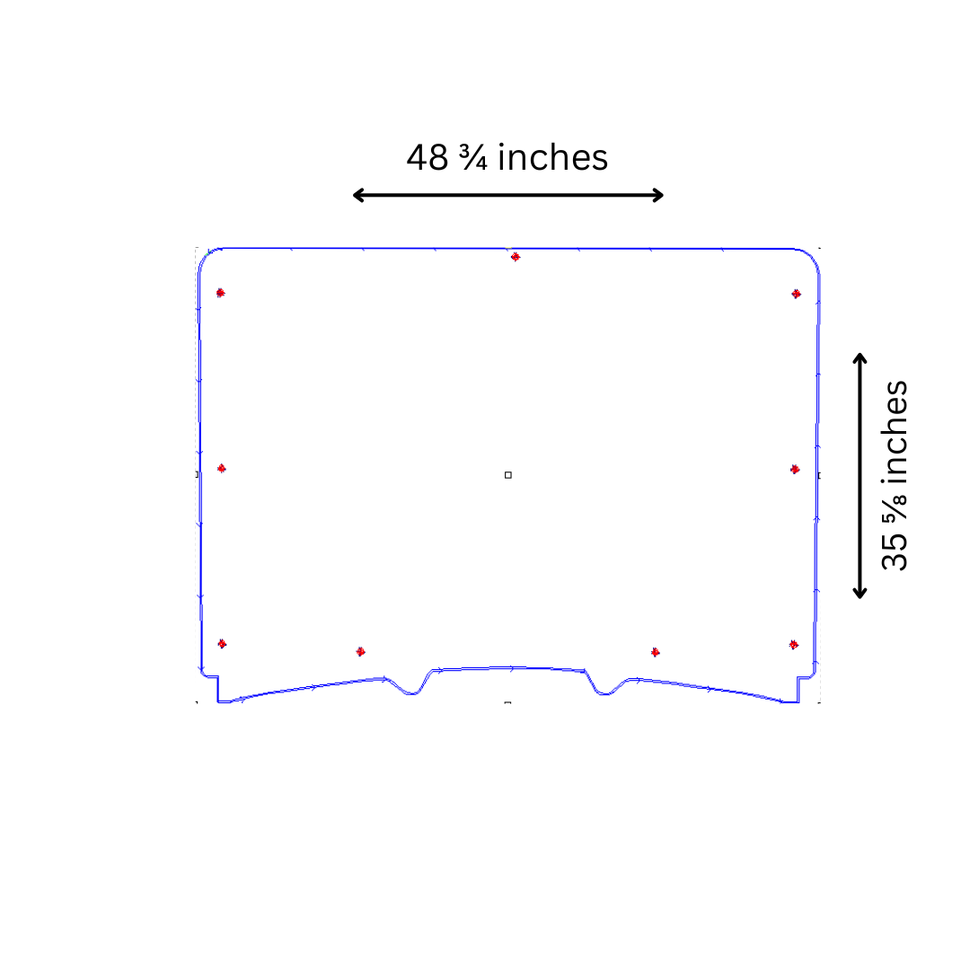 Photo of TK00104 2008-2009 KAWASAKI TERYX 2 SEATER FULL UTV WINDSHIELD - STANDARD 3/16" by TerraRider UTV Windshields & Accessories - Premium for UTVs / Side by Sides