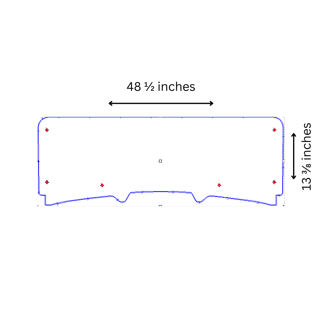 Photo of TK00156 2008-2009 KAWASAKI TERYX 2 SEATER HALF UTV WINDSHIELD - STANDARD 3/16" by TerraRider UTV Windshields & Accessories - Premium for UTVs / Side by Sides