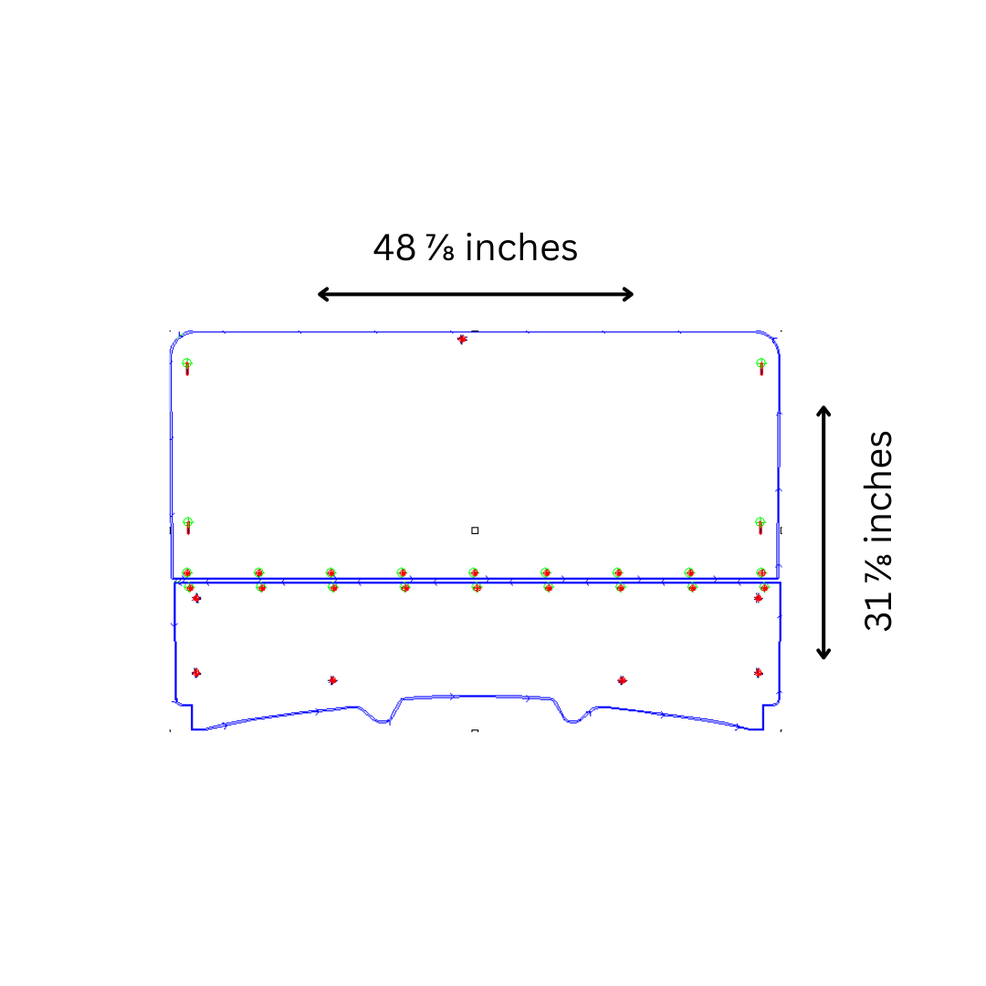 Photo of TK00882 2008-2009 KAWASAKI TERYX 2 SEATER TILTING UTV WINDSHIELD - SCRATCH RESISTANT 1/4" - FOR FACTORY HARD TOP by TerraRider UTV Windshields & Accessories - Premium for UTVs / Side by Sides
