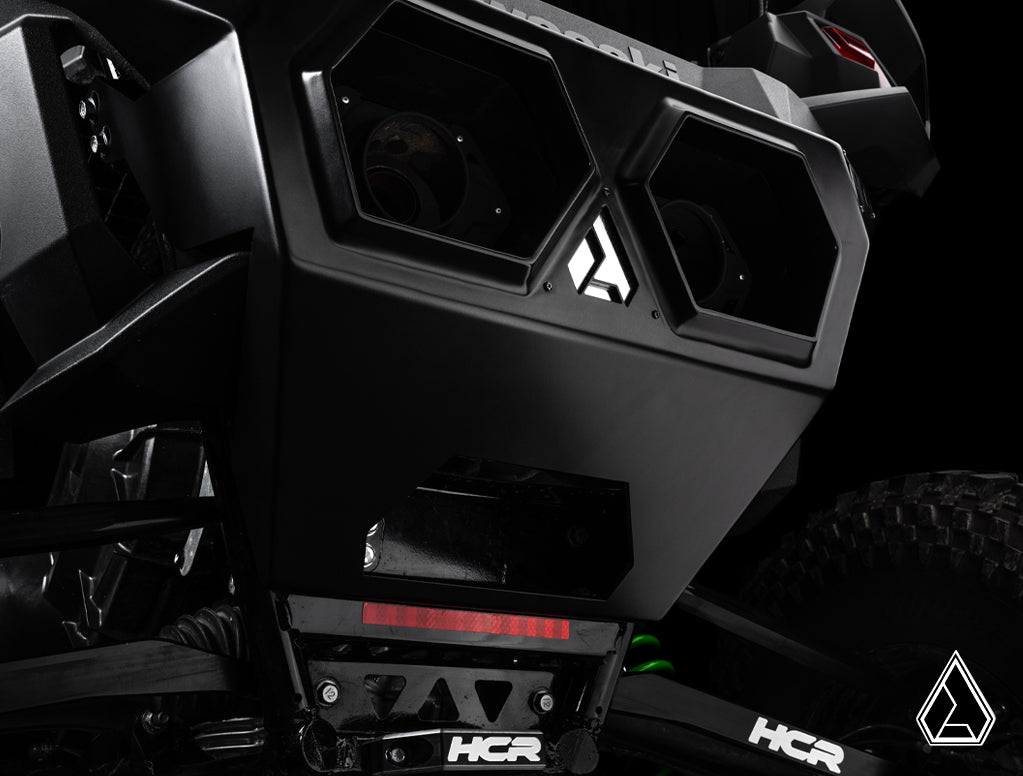 2026+ Kawasaki Teryx H2 Aluminum Rear Bumper center panel and exhaust cutouts — Assault Industries