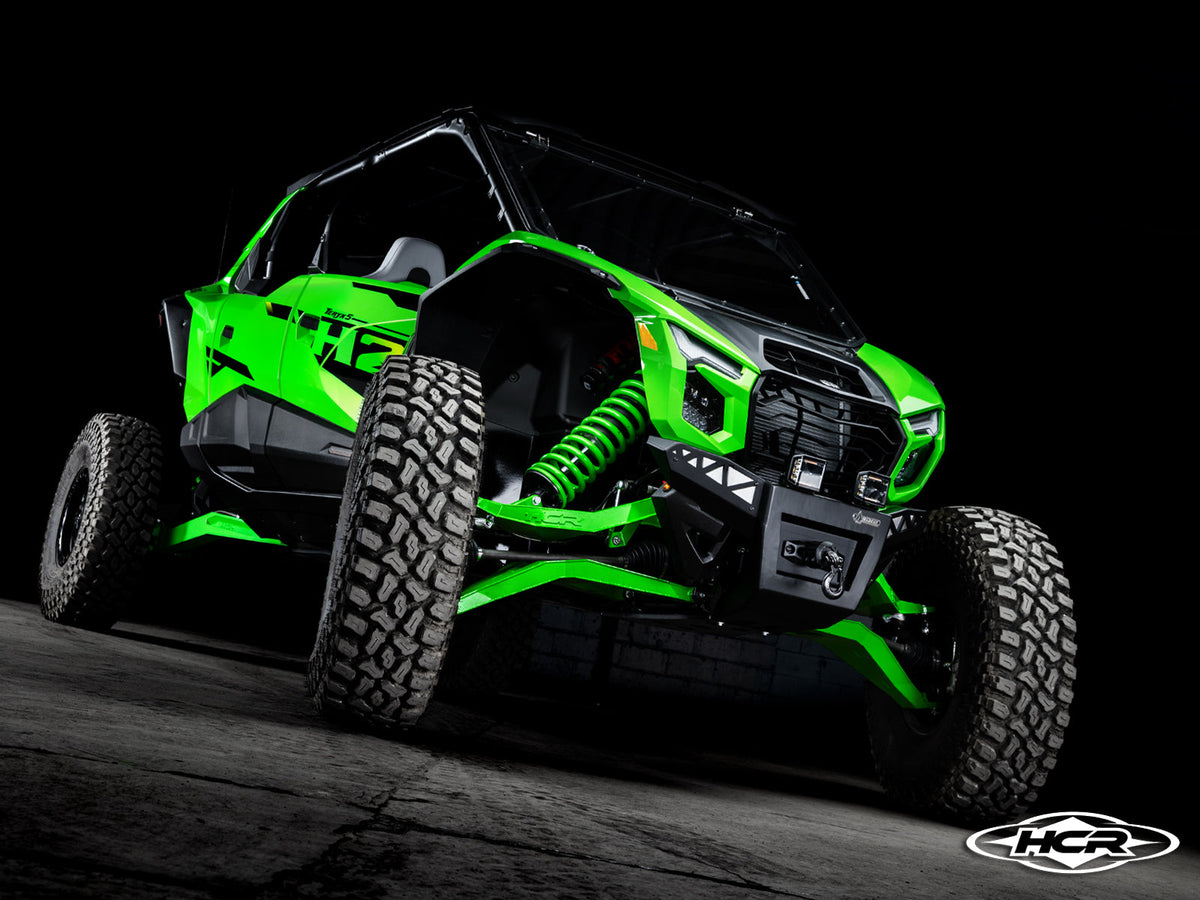 Kawasaki Teryx H2 equipped with HCR high-clearance rear trailing arms