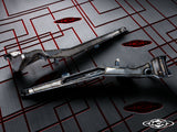 Pair of raw HCR Kawasaki Teryx H2 rear trailing arms