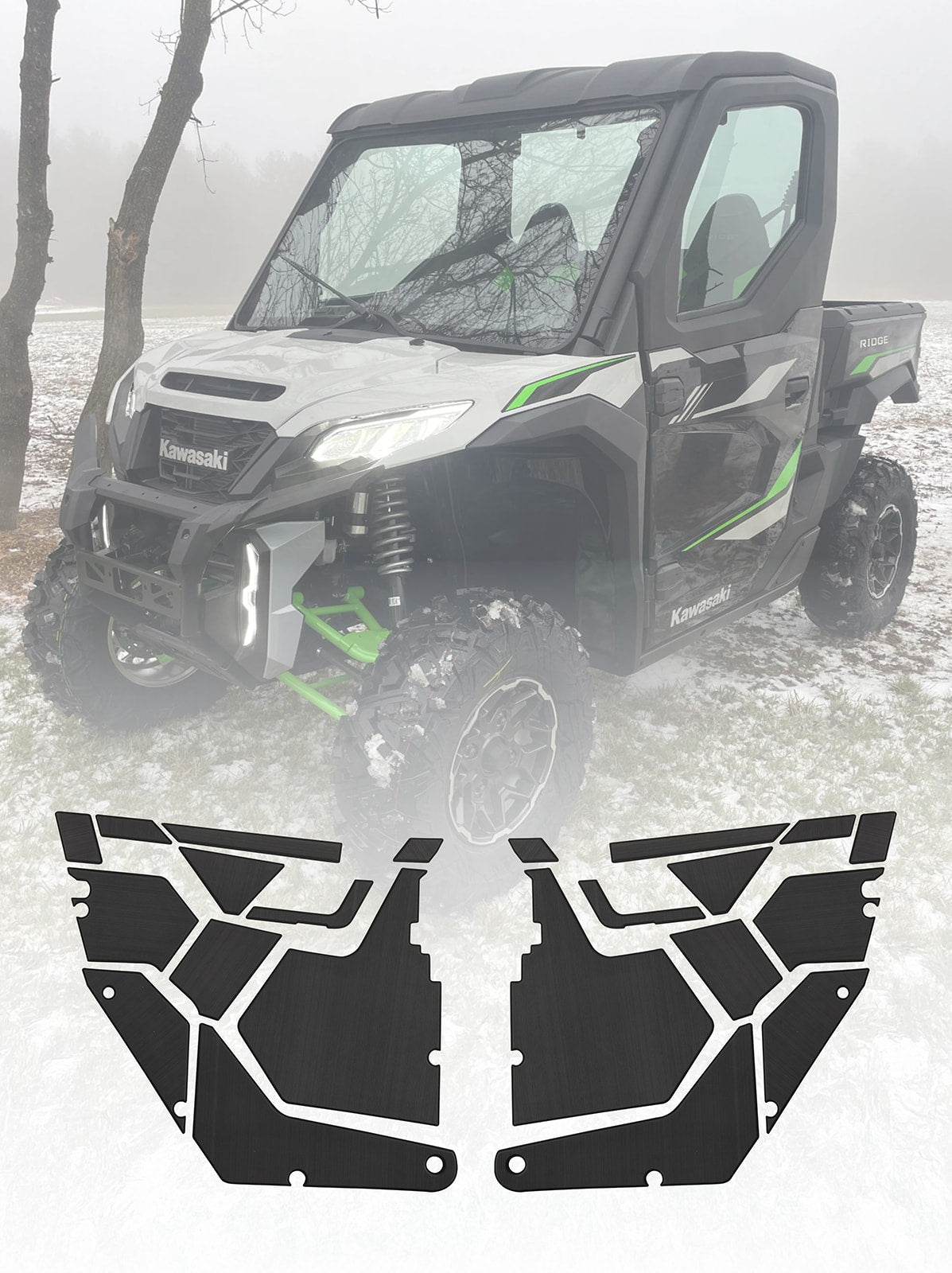 Photo of EVA Foam Door Panel Kit Kawasaki Ridge by Terick Solutions - Premium EVA Foam Kits for UTVs / Side by Sides