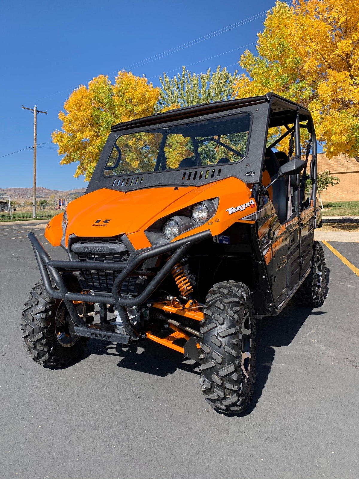 Photo of Kawasaki Teryx Windshield by Alpha Windshields - Premium Windshields for UTVs / Side by Sides