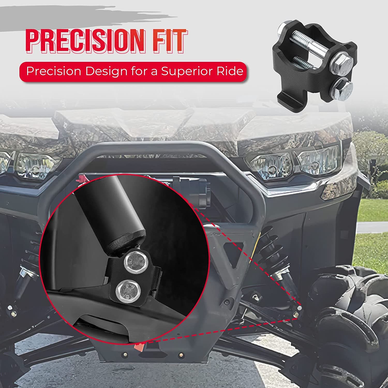 Photo of Lift Kit 2'' Fit Can Am Defender HD5/ HD8/ HD10/ XMR 500 800 100 by Kemimoto - Premium for UTVs / Side by Sides