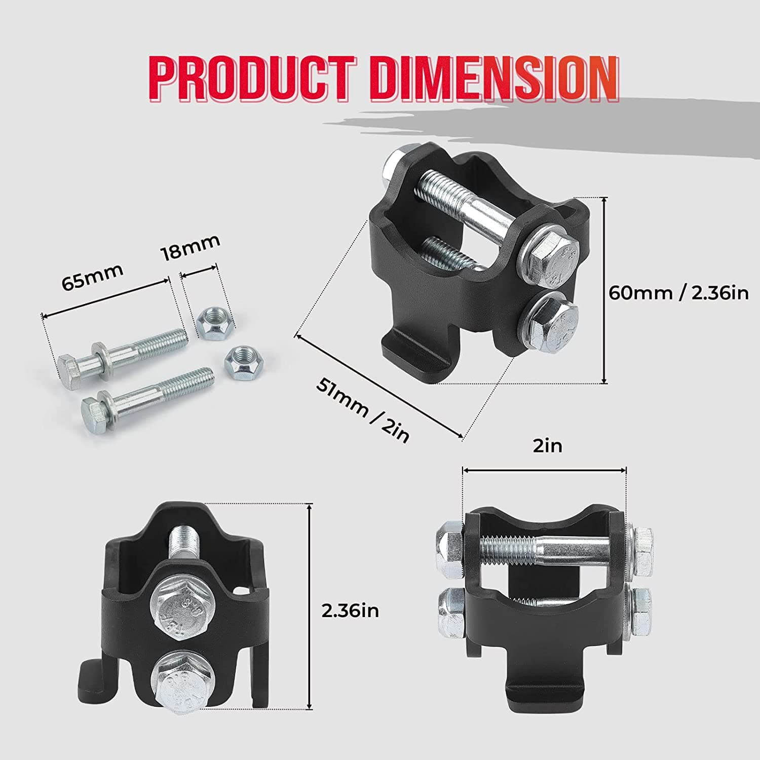 Photo of Lift Kit 2'' Fit Can Am Defender HD5/ HD8/ HD10/ XMR 500 800 100 by Kemimoto - Premium for UTVs / Side by Sides