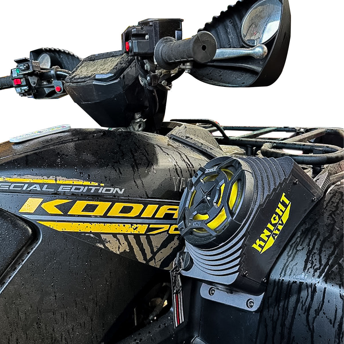 Photo of Yamaha Kodiak 700 (16–25) Bluetooth LED ATV Sound System by Knight ATV - Premium Power Sports for UTVs / Side by Sides