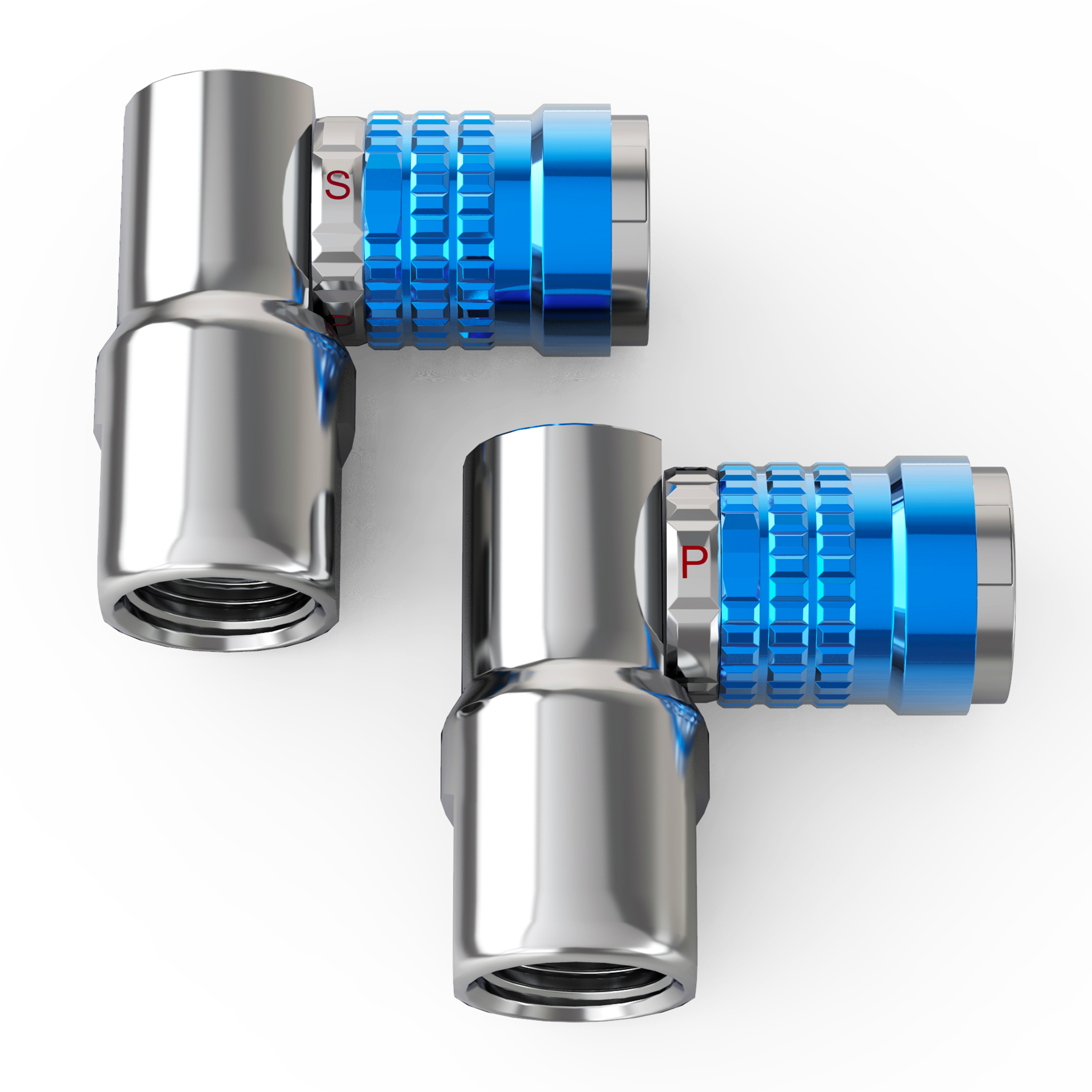 Photo of Lightning™ L3-Series Bike Tire Air Chuck - 1/4" F-NPT (Presta + Schrader Valves) | Open Flow (2 Pack) by JACO - Premium Tire Accessories for UTVs / Side by Sides