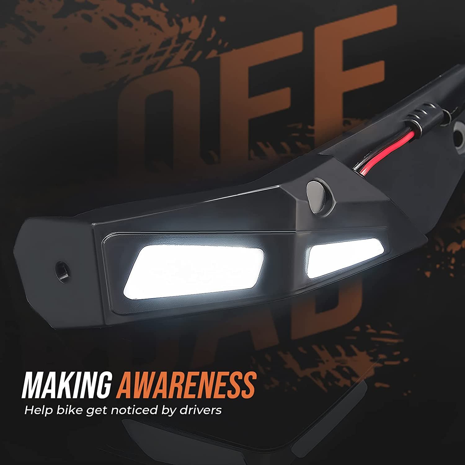 Photo of LED Handguards Lighting For Can-Am Ryker by Kemimoto - Premium for UTVs / Side by Sides