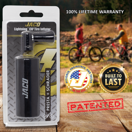 Photo of Lightning™ CO2 Inflator for Bike Tires (Presta + Schrader) (CO2 Cartridge Not Included) by JACO - Premium CO2 Inflator for UTVs / Side by Sides