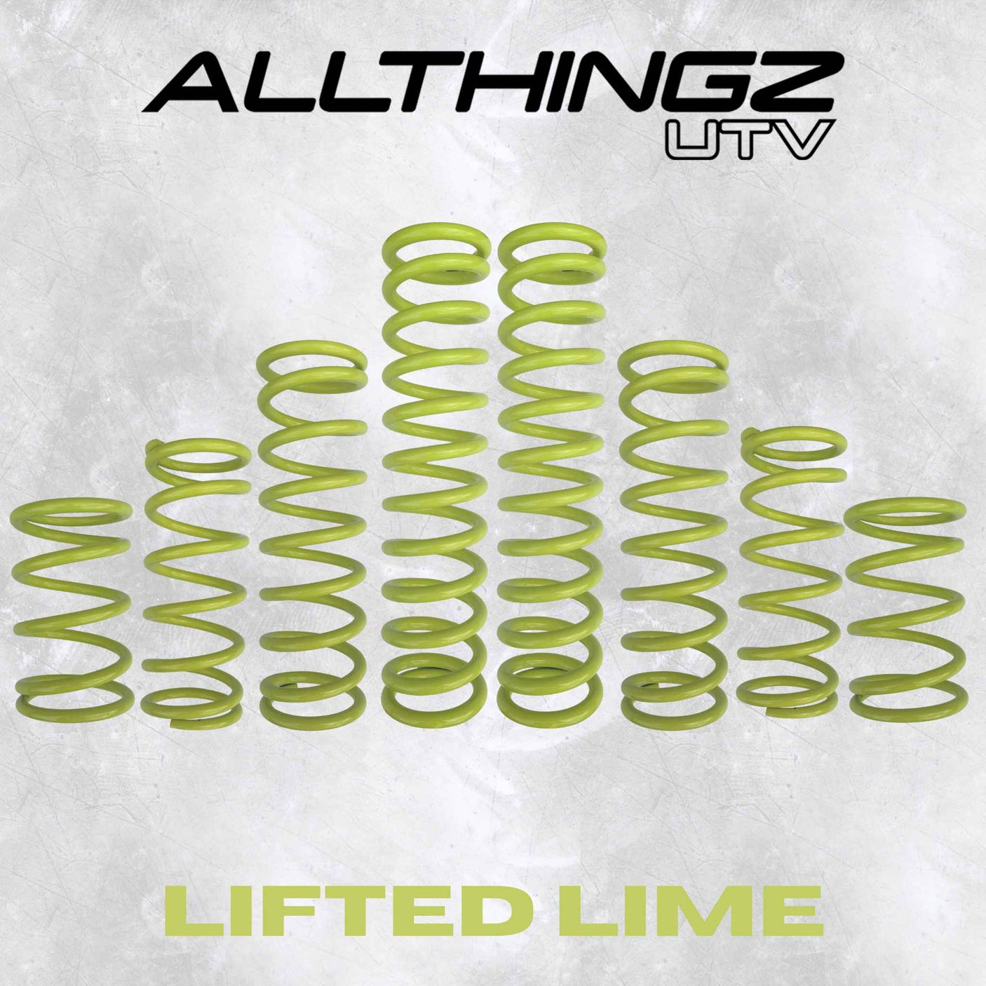 AllThingz UTV Polaris RZR Pro R 2 Seater Dual Rate Spring Kit - 2-3" Lift + 80% Better Ride