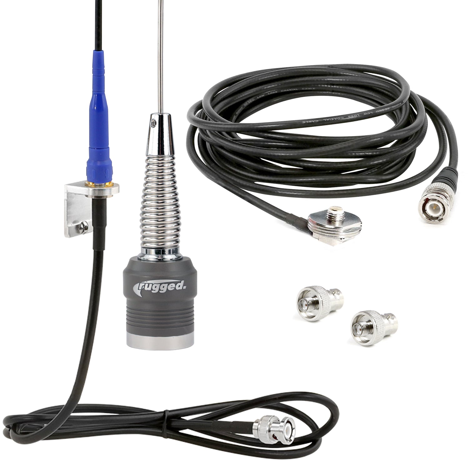 Photo of Long Track Antenna Upgrade Kit for Rugged V3 / RH5R Handheld Radio by Rugged Radios - Premium for UTVs / Side by Sides