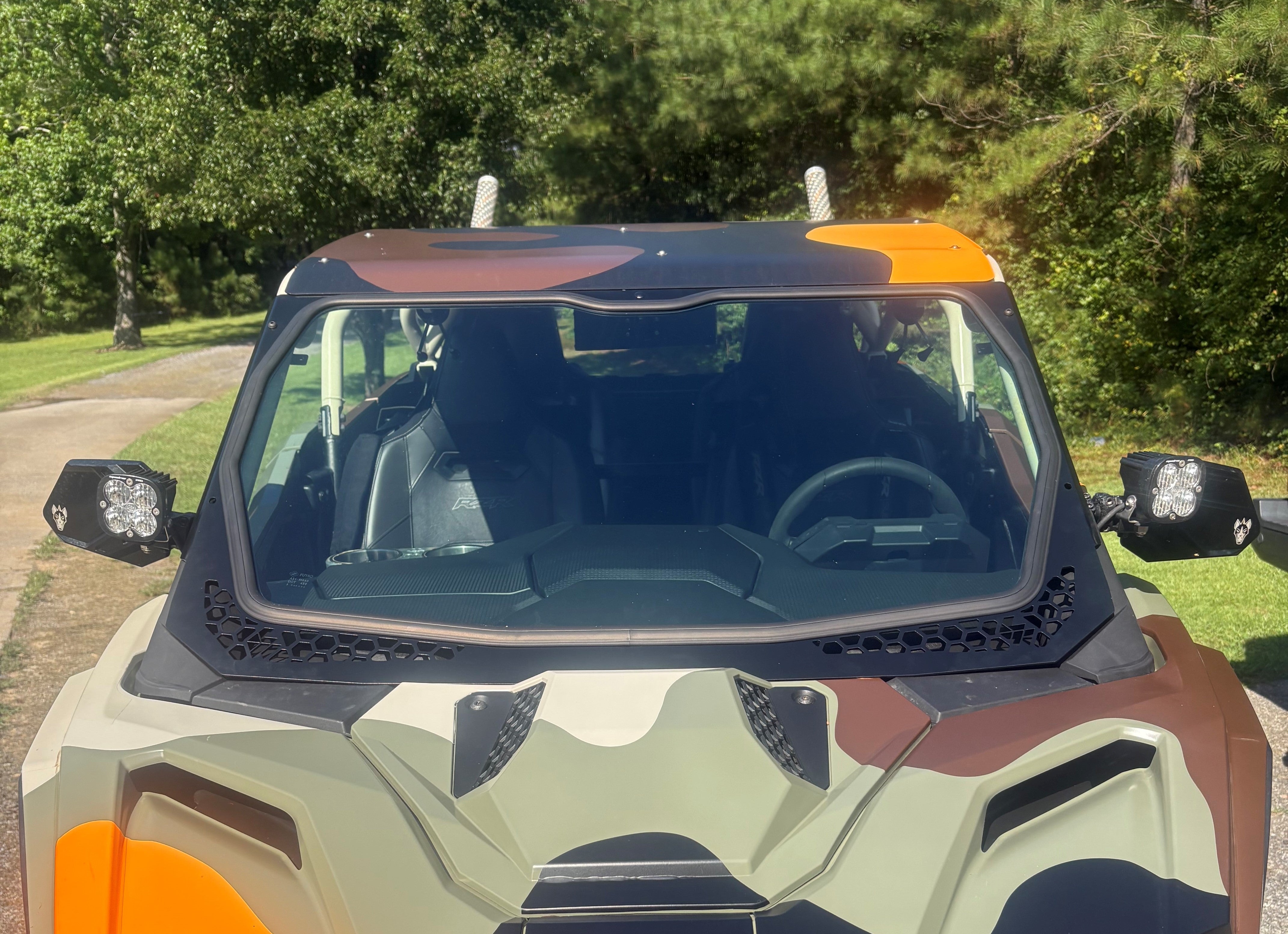 Photo of Moto Armor L&W Fab 2025+ Pro Series 4 seat Full Glass Windshield by Moto Armor - Premium for UTVs / Side by Sides
