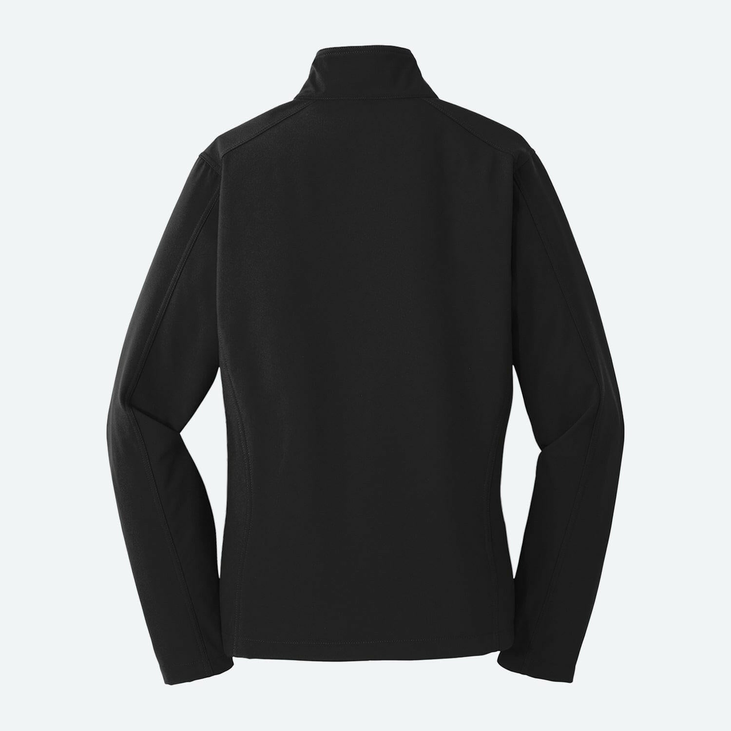 Black Ladies Soft Shell Jacket - Water Repellent