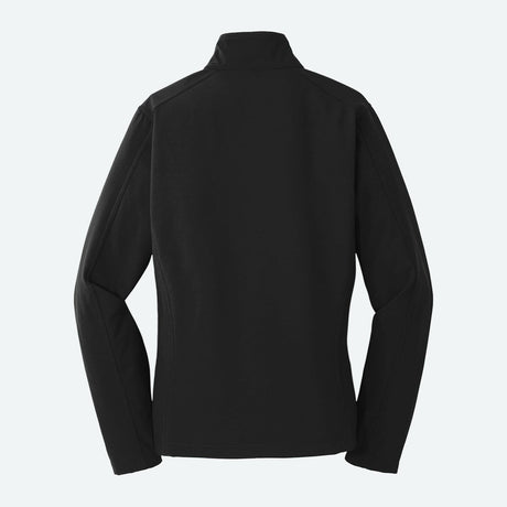 Black Ladies Soft Shell Jacket - Water Repellent