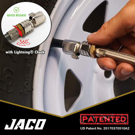 Photo of FlowPro® Digital Tire Inflator with Pressure Gauge - 200 PSI by JACO - Premium Tire Inflator Gauge for UTVs / Side by Sides