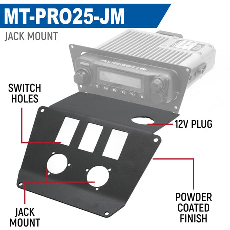 Photo of Lower Accessory Panel for 2025 Polaris RZR Pro XP, Pro R, and Pro S Radio Mount by Rugged Radios - Premium for UTVs / Side by Sides