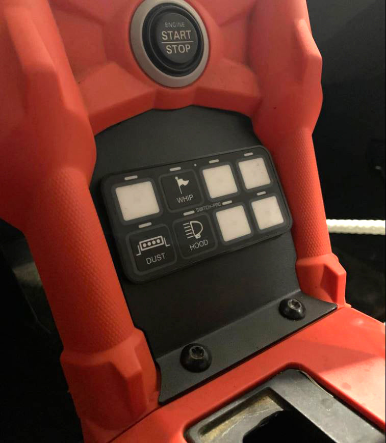 Photo of SFM SwitchPro8 Lower Plate by StayFlush Motorsports - Premium CanamX3 Console for UTVs / Side by Sides