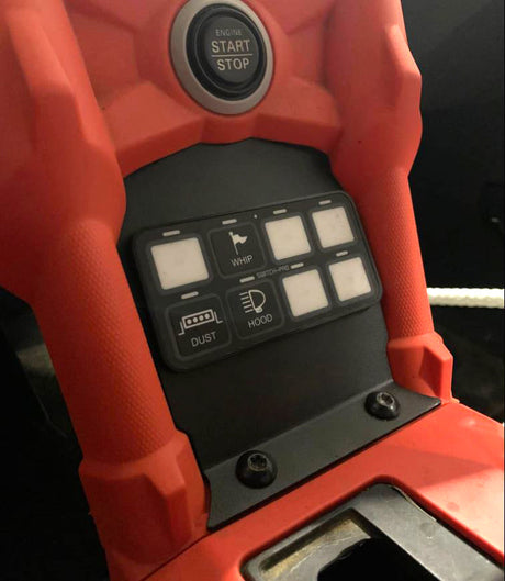 Photo of SFM SwitchPro8 Lower Plate by StayFlush Motorsports - Premium CanamX3 Console for UTVs / Side by Sides