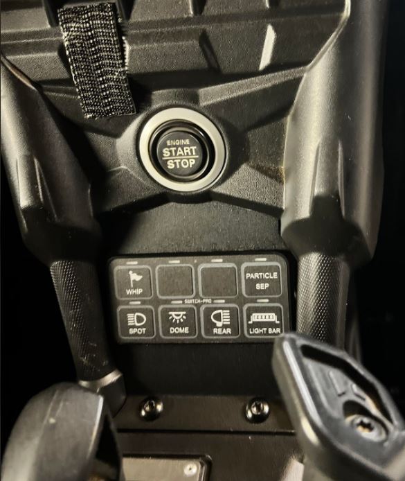 Photo of SFM SwitchPro8 Lower Plate by StayFlush Motorsports - Premium CanamX3 Console for UTVs / Side by Sides